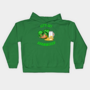 Funny Saint Patricks Day Drunk Leprecaun Kids Hoodie